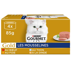 Gourmet Gold Mousselines Lot 4x85g