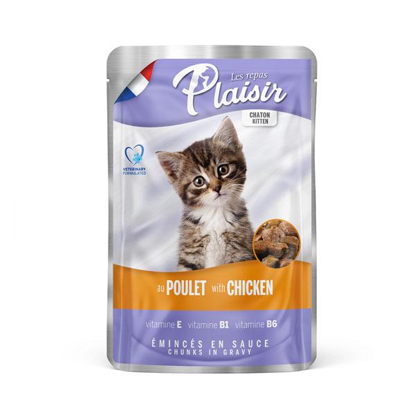 POCHON PLAISIR POULET KITTEN 100G