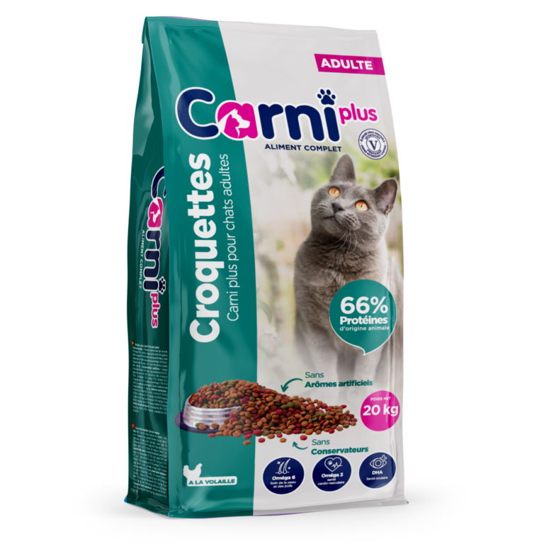 Croquettes standards à la volaille pour chats adultes 20 kg