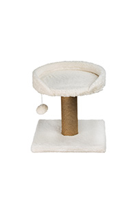 Arbre chat carré 39x39x40Blanc Long