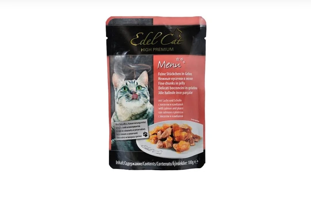 Edel Cat Gelée avec Saumon et Truite 100g