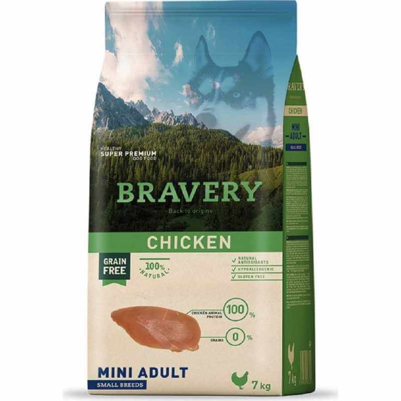 BRAVERY Mini Adult Sans Céréales Poulet