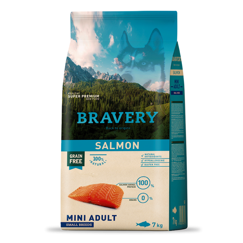 BRAVERY Mini Adult Sans Céréales saumon