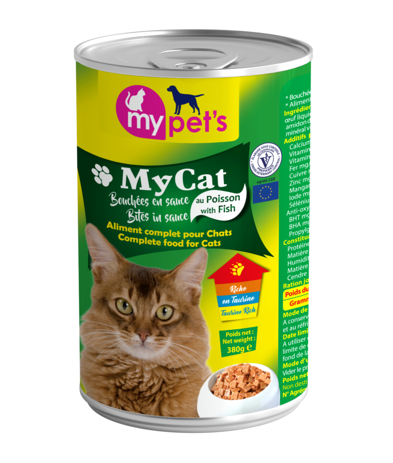 Bouchées en sauce au poisson pour chat My Cat 380 g0