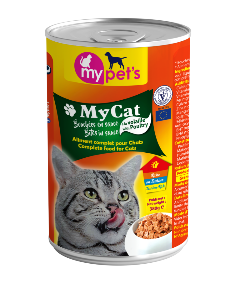 Bouchées en sauce à la volaille pour chat My Cat 380 g