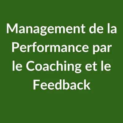 Formation de Management de la Performance par le Coaching et le ...