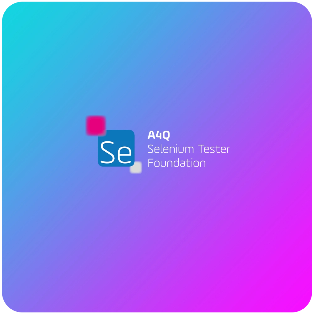 Certification AQ4 Selenium Tester foundation de 3 jours 
